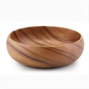 ชามไม้แบบสั่งทำทำด้วยมือโดยไม่ใช้เทคนิคขัดเงา - Product Image 2