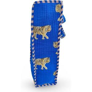 Bolso de mano de lujo hecho a mano para mujer, bolso de algodón ecológico acolchado con bordado con estampado de Tigre, bolsos de mano de Color sólido para mujer - Product Image 3