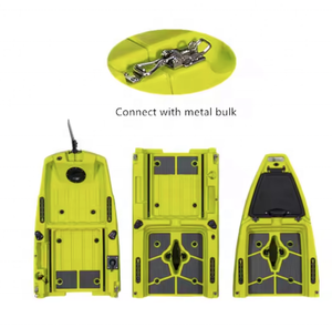 Kayak de pêche léger et durable 2025 de 14 pieds à double aileron, deux sièges, pédales, conception modulaire, type sit-on-top, en PE, capacité 2 personnes - Product Image 1