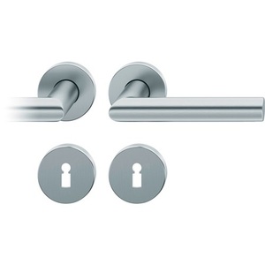 Juego de 12 Rosetas de Acero Inoxidable 1076 F69 Redondas BB DIN, Manijas Izquierda/Derecha D/D FSB, Diseño Minimalista para Muebles y Armarios - Product Image 1