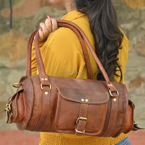 Sac de voyage en cuir unisexe, pour bagages, multi-usages, fait à la main, offre spéciale, 6 pièces - Product Image 1