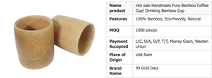 Fabricant vietnamien de tasses à café en bambou – Tasses réutilisables personnalisées pour cadeaux d'affaires – Modèle 99 Gold Data Joyce – Écologique - Product Image 4