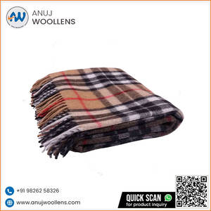 Recién llegado, manta Jacquard Thomson de lujo Camel, 100% Lana, suave, cómoda, de moda para uso en invierno, personalizada - Product Image 5