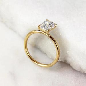 IGI Radiant Lab Grown Diamond Ring14K Gold Lab Créé Bague en diamant pour mariage et bague de fiançailles ou bande - Product Image 2