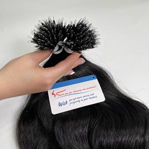 Extensions de cheveux en nano anneaux en gros, cheveux humains vierges vietnamiens, doux, soyeux, lisses, prix d'usine - Product Image 5