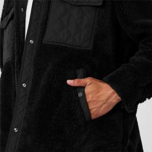 Veste polaire Sherpa pour hommes-Veste chaude et confortable à fermeture éclair intégrale avec doublure en polaire douce, parfaite pour l'hiver, les aventures en plein air - Product Image 4