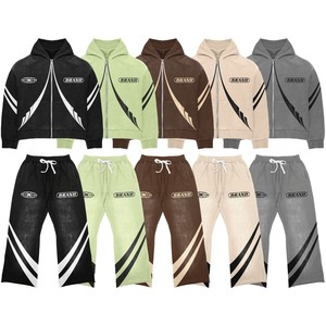 Salva Impex Own Branded Tracksuits classiques à capuche et à manches longues pour hommes, couleur marron, sérigraphiée pour la saison hivernale - Product Image 3