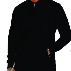 Tissu haut de gamme 70% Polyester 26% Viscose 4% Elasthanne Slim Fit Full Zip Black Mens Signature Knit Bomber - Product Image 6