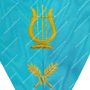 Masonic Regalia Unisex Adulto Collar de Oficial Bordado Rito francés Música Maestro Collar para uso en la Iglesia - Product Image 2