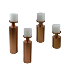 Set of 4 <b>Candle</b> Stand With Royal Painted Finishing Shiny Gold <b>Candle</b> <b>Holder</b> Designs Home Villa <b>Dinner</b> and Wedding Design - Product Image 6