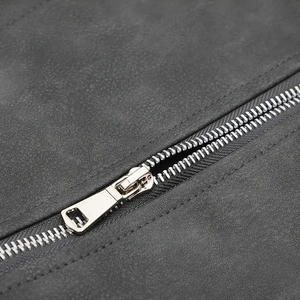 เสื้อแจ็กเก็ตหนังวัวแท้สำหรับผู้ชายกันน้ำระบายอากาศได้ดีเสื้อสไตล์สตรีทแวร์แบบมีซิปรูด - Product Image 4