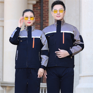 ชุดเครื่องแบบทำงานไฟฟ้าใส่ได้ทั้งชายและหญิงสีไมโครไฟเบอร์ป้องกันแบคทีเรียทำงานได้ตามต้องการ - Product Image 4