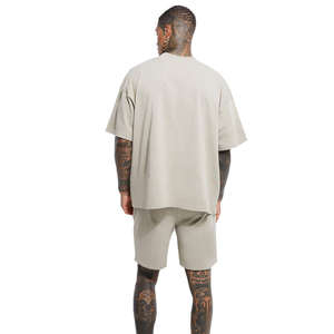 Camiseta de gran tamaño informal de diseño personalizado para hombre, 100% algodón, manga larga, antibolitas, alta calidad - Product Image 2