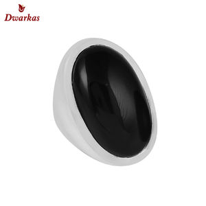 Classique grande pierre solide 925 argent sterling naturel quartz fumé bague en pierres précieuses bijoux pour hommes - Product Image 5