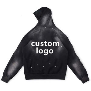 Traje de jogging acampanado Heavwight desgastado personalizable 2025 con Sudadera con capucha y pantalones de chándal - Product Image 4