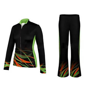 Traje de calentamiento para animadoras al por mayor, diseño cómodo y elástico, ideal para entrenamiento y actividades previas a eventos. - Product Image 1