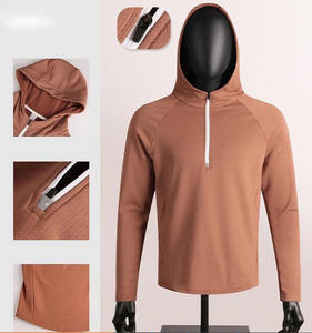 Sweat à capuche zippé de haute qualité pour hommes sweat à capuche d'hiver personnalisé coupe ajustée surdimensionné séchage rapide respirant jogging porter des sweats à capuche - Product Image 2