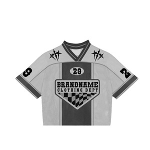 Custom 100% Polyester Jersey Digital Printed Cropped Soccer Quick Dry Oversized <b>Square</b> Mesh <b>T</b>-shirt Football Jerseys for Men - Product Image 2