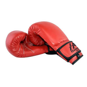 Gants de boxe en cuir synthétique rouge de haute qualité 16 oz Design élégant pour l'entraînement et le sparring Gants de boxe confortables - Product Image 2
