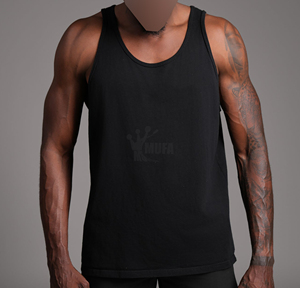 Camisetas de gimnasio OEM para hombre, camisetas sin mangas para gimnasio, ropa deportiva con tirantes, culturismo, Fitness, hombres, camisetas de algodón a la moda para gimnasio - Product Image 2