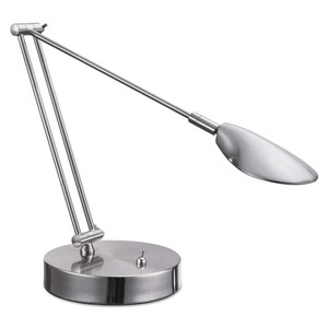 Lámpara de trabajo LED Alera ALELED900S de 11 pulgadas. Ancho x 6.25 pulgadas D x 26 pulgadas Cargador de CA ajustable H de níquel cepillado con puerto USB - Product Image 3