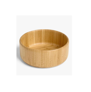 ชามสลัดไม้ธรรมชาติ ทำมือ เป็นมิตรกับสิ่งแวดล้อม สำหรับผลไม้ ขนมขบเคี้ยว พาสต้า ของตกแต่งครัวสไตล์ฟาร์มเฮาส์ ภาชนะบนโต๊ะอาหารแบบเรียบง่าย - Product Image 1