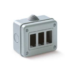 กล่องติดผนังแบบกลม 3 ช่อง รุ่น IP40 - Product Image 1