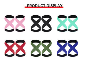 Sangles de musculation pour soulever des poids lourds, nouvelle conception, coton léger, respirant, sans élasticité, couleur personnalisée - Product Image 4