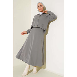 Nouvelle saison, vêtements islamiques d'hiver pour femmes, robe abaya, kaftan, tunique, mode islamique de Dubaï, mode islamique turque, robes islamiques fabriquées en Turquie - Product Image 2