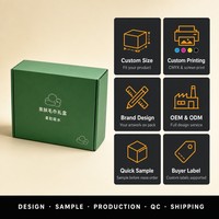 Boîte cadeau en carton ondulé personnalisée, vert naturel, avec logo, emballage mat en gros pour les textiles de maison pour bébés