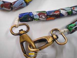 Colliers de perles de verre gros millefiori sur mesure idéal pour une utilisation par les créateurs de bijoux de mode et aussi comme poignées de sac - Product Image 6