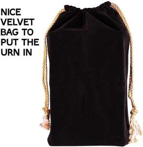 Urnas de cremación de palisandro grabadas con borde para cenizas humanas, urnas decorativas de madera para adultos, hombres y mujeres, ataúd para entierro - Product Image 3