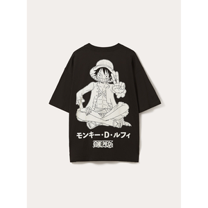 เสื้อยืดพิมพ์ลายกราฟิกขนาดใหญ่สำหรับผู้ชาย, เสื้อยืดพิมพ์ลายกราฟฟิคผ้าฝ้าย100% สีดำไซส์ใหญ่ - Product Image 6