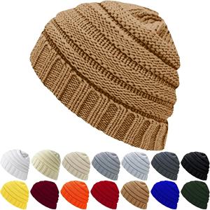 Custom Jacquard <b>Letters</b> Logo <b>Acrylic</b> Unisex Wool Beanies Wholesale Solid Color Black Knitted Beanie Hat - Product Image 2