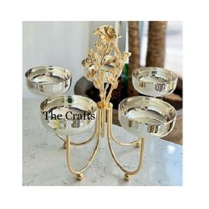 Tazón martillado de acero inoxidable con soporte de aluminio para chocolates, sopa, frutas, aperitivos, servicio de frutas secas - Product Image 6