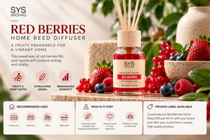 Diffuseur de parfum aux baies rouges en marque privée 50ml OEM |   Parfum d'ambiance fruité |   Fabriqué en Espagne UE - Product Image 3