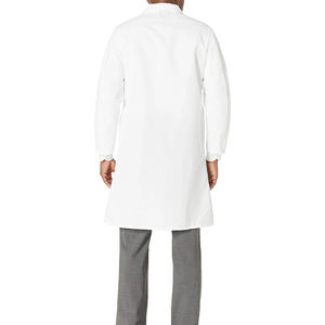 Vêtements de travail unisexes en coton blanc 100% à manches longues pour usage hospitalier, vente en gros - Product Image 5