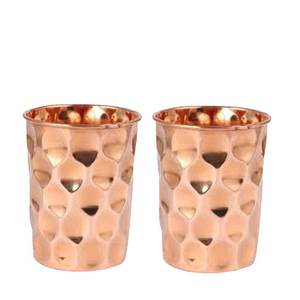 Vasos de cobre de alta calidad Artesanías al por mayor Nuevo aspecto de la India Exportador de bebidas a granel Precio razonable Material metálico - Product Image 3