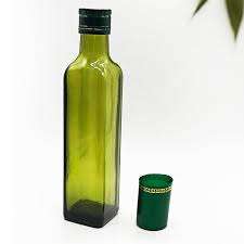 Bouteille distributrice d'huile et de vinaigre en verre avec bouchon en liège anti-fuite, modèle Atlas Network 034, avec bouchon à couronne et diffuseur à roseaux - Product Image 2