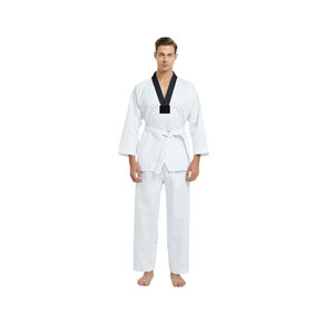 Tenues de combat et d'entraînement, ensembles d'uniformes de Taekwondo à manches longues, nouveau design personnalisé, haute qualité, extensible, unisexe - Product Image 4