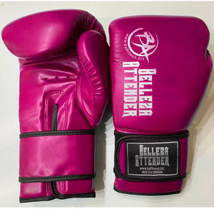 Unbranded ถุงมือมวยหนังแท้สีดำนวมมวยไทยเตะมวยไทยและถุงมือฝึก MMA - Product Image 1