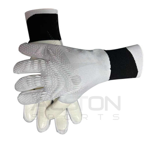 Gants de gardien de but de football en nylon professionnel Gants de football personnalisés avec logo et conception avec protection Tricot en latex - Product Image 3