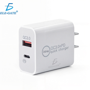 Chargeur Turbo USB Type C 20W à charge rapide, adaptateur USB pour iPad compatible avec les prises JP/EU/US, entrée 0,5A / sortie 25A, pour ordinateur de bureau - Product Image 1