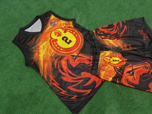 Uniformes y Camisetas de Baloncesto Sublimadas Personalizadas al por Mayor, Talla Grande, 100% Poliéster, Antibacterianas y Transpirables - Product Image 2