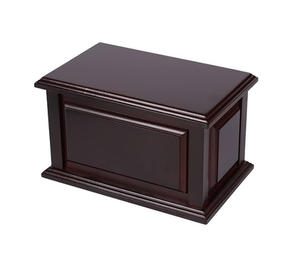 Venta al por mayor de urnas de cremación de madera hechas a mano de estilo moderno adulto hombre mujer funerario urnas decorativas - Product Image 1
