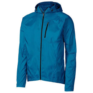 Veste de cyclisme imperméable coupe-vent en softshell thermique d'hiver style High Street avec logo frontal, col mandarin, couleur unie, en laine - Product Image 2