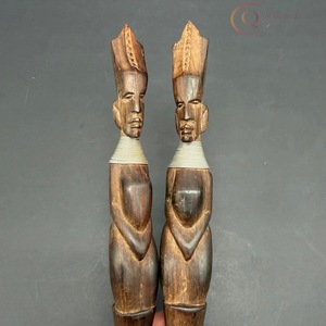 Ensemble de couverts en bois rustique moderne, vaisselle durable avec texture de grain naturel - Product Image 6