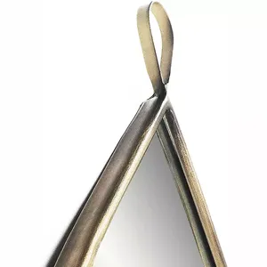 Hot Design Iron Wall Mirror <b>Living</b> Room Balloon Shape Gold Frame Decorative Wall Mirror Hot <b>Seal</b> Indian Metal Set of 2 - Product Image 2