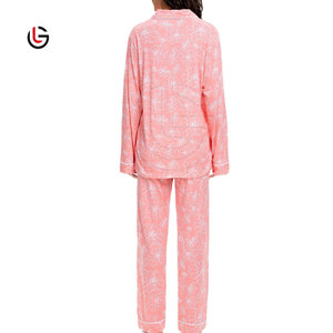 Ropa de dormir de lujo personalizada transpirable, conjunto de 2 piezas de seda de algodón Extra suave para mujeres hecho en Pakistán - Product Image 5