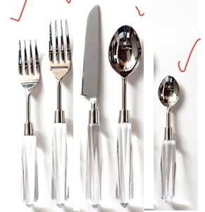 Cubiertos con acabado chapado en oro, juego de queso con mango de madera, espátula, cuchillo para queso de acero inoxidable, esparcidor de vajilla dorada - Product Image 6